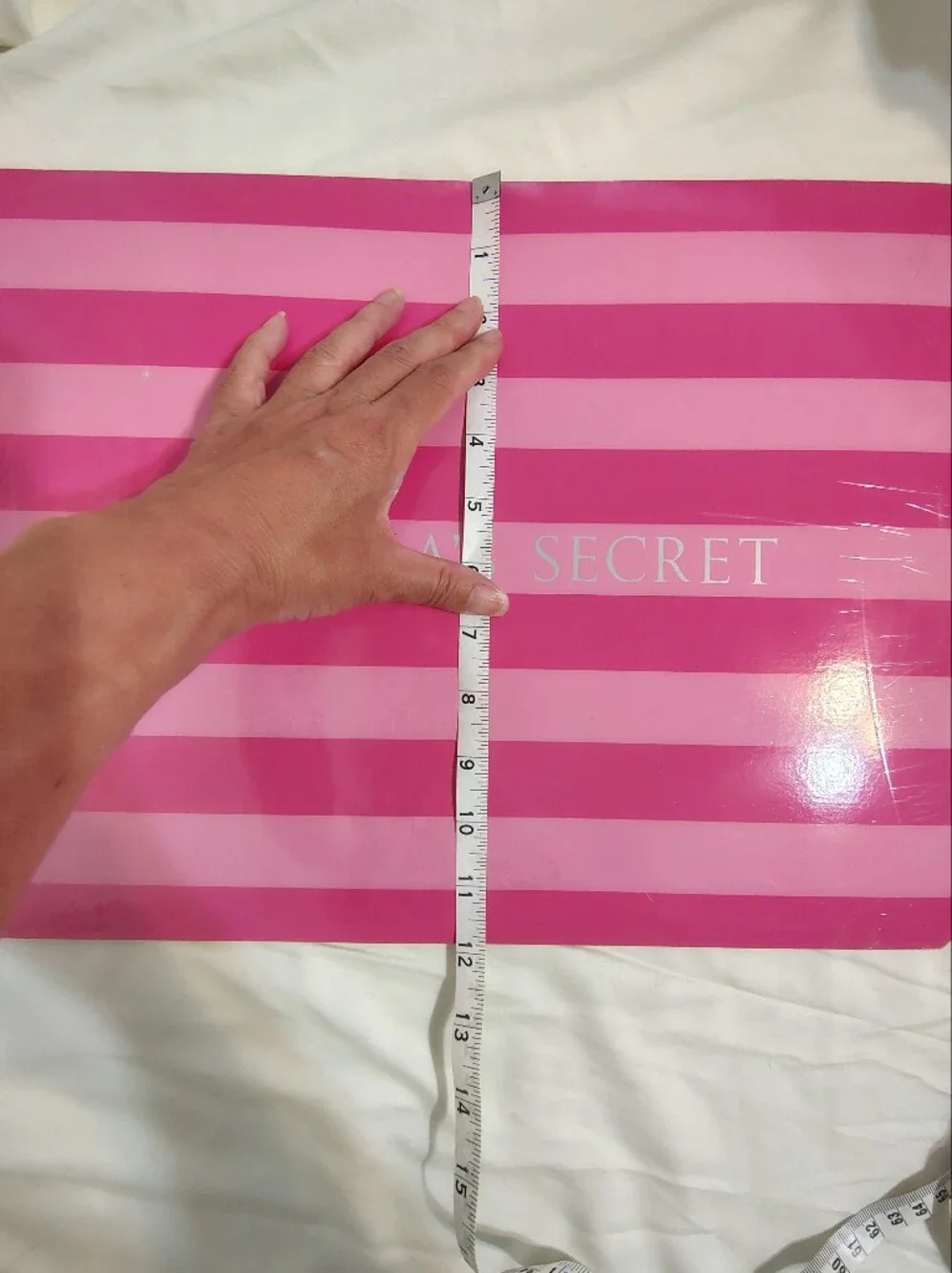 Victoria's Secret Bright Pink Striped Gift Box Very RARE